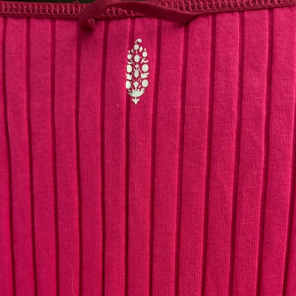 Free People Movement Bella Layer Ribbed Henley Top. - Picture 5 of 6